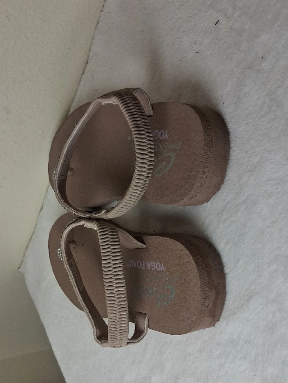Skechers Women's Blush Thong Sandals with Silver Rhinestone Accents